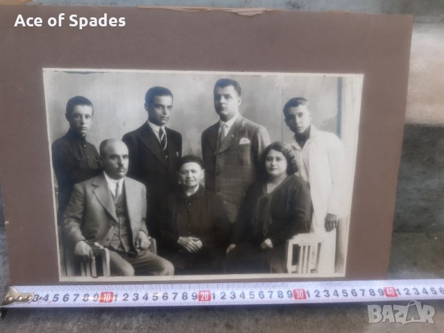 Стара Снимка на Картон 40/30 см. (2), снимка 4 - Антикварни и старинни предмети - 30794384