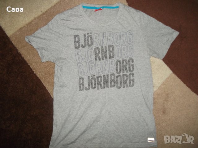 Тениски PUMA, BJORN BORG   мъжки,Л  /бяла и сива/, снимка 5 - Тениски - 29535931