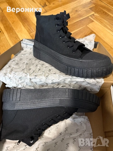 Черни кецове Vty, снимка 3 - Кецове - 53200035