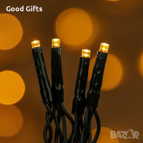 Коледни лампички Завеса, 500 LED, Наситено Топло бяло, снимка 2 - Лед осветление - 42730240