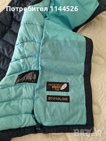 Дамски пухен елек Jack Wolfskin (700 Cuin), STORMLOCK, XS размер (UK 6) , снимка 4 - Елеци - 53945155