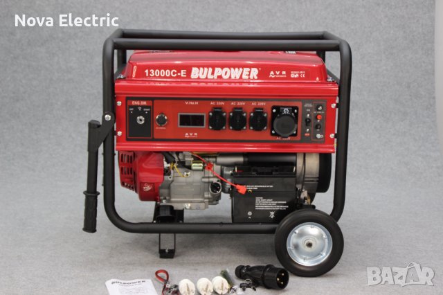 ТРИФАЗЕН Генератор За Ток 10kW+АТС Табло - Бензин, снимка 3 - Генератори - 39290699