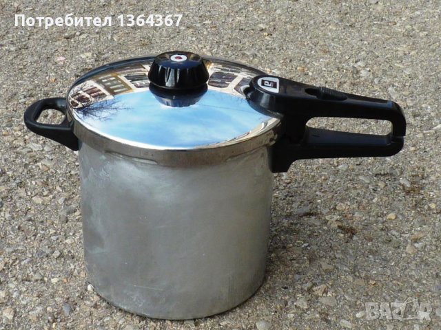 Немска алуминиева тенджера под налягане FISSLER,ОБЕМ ОТ 8л., снимка 1 - Съдове за готвене - 44418737