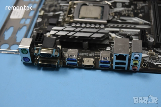 Дънна платка 1151 DDR4 Asus Prime H270-Plus + Celeron G3930, снимка 5 - Дънни платки - 54292116