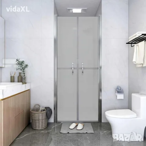 vidaXL Врата за душ, матирано ESG стъкло, 96x190 см, снимка 2 - Душове - 56146088