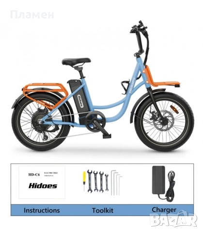 НОВО!! Електрически велосипед Hidoes C6 500W 36V/13Ah 30км.ч. , снимка 5 - Велосипеди - 51680355