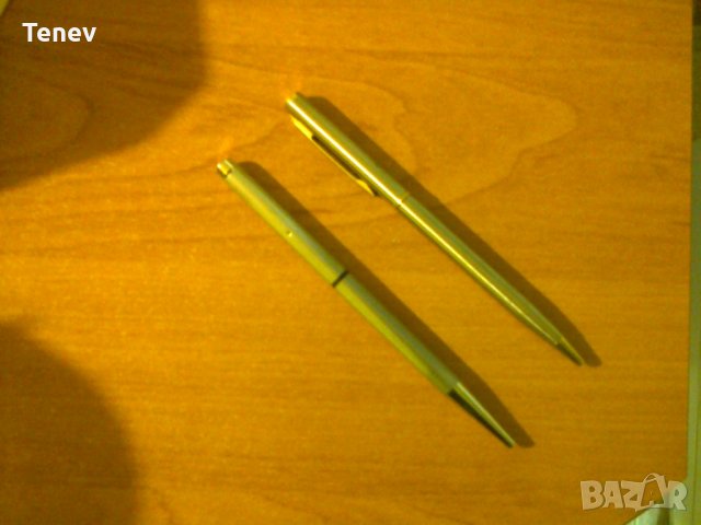 Две метални химикалки, снимка 1 - Антикварни и старинни предмети - 31135748