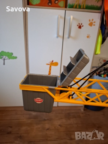 Голям кран Dickie toys с дистанционно, снимка 6 - Електрически играчки - 52370626