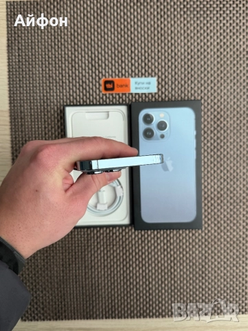 КАТО НОВ!/*ЛИЗИНГ*/ iPhone 13 Pro 128Gb Sierra Blue, снимка 8 - Apple iPhone - 52627141