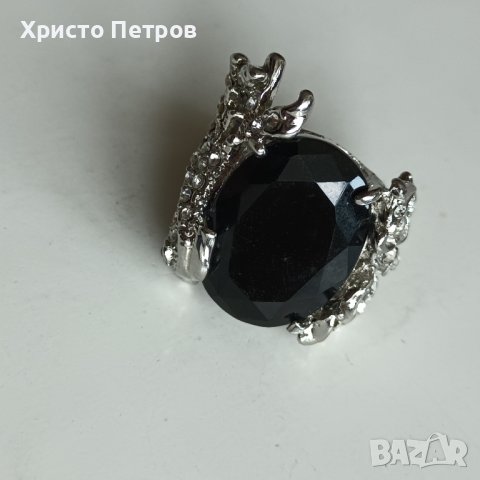 КРАСИВ МАСИВЕН ПРЪСТЕН С КАМЪК, снимка 2 - Пръстени - 39153329