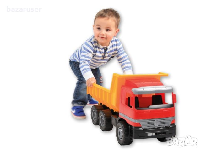 Детска Играчка Камион Автокран Mercedes - оранжев/различни видове/, снимка 4 - Коли, камиони, мотори, писти - 31048708
