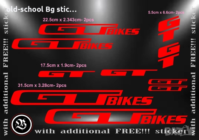 GT Bikes Stickers , снимка 1