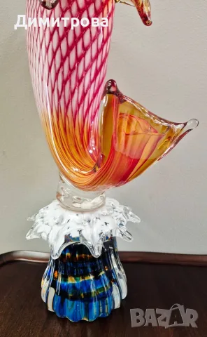 Голяма масивна фигура Murano Style glass , снимка 8 - Декорация за дома - 56327376