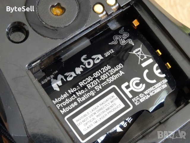Мишка Razer Mamba 2012 Elite, гейминг, 1ms (56 00DPI), снимка 6 - Клавиатури и мишки - 40384392