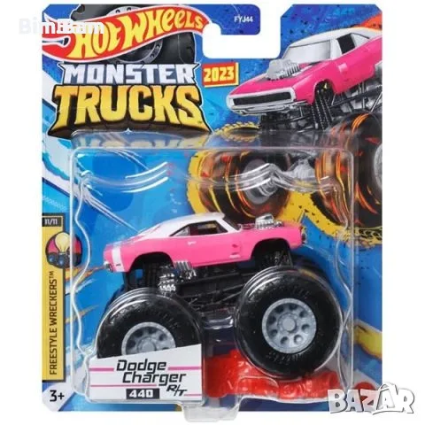 Kамион HOT WHEELS Monster Trucks - Electric BIG FOOT / Dodge Charger / Dodge Ram Van различни модели, снимка 2 - Конструктори - 51442254