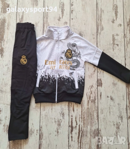 New Роналдо Реал Мадрид Анцуг Дракон бял с черно комплект сезон 25 26, снимка 2 - Футбол - 51811701