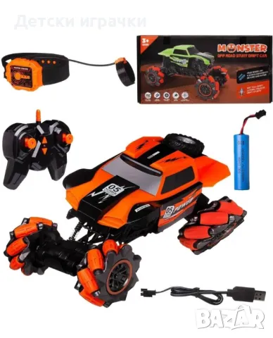 Кола с дистанционно джип всъдеход Monster със сензор, снимка 2 - Коли, камиони, мотори, писти - 49210027