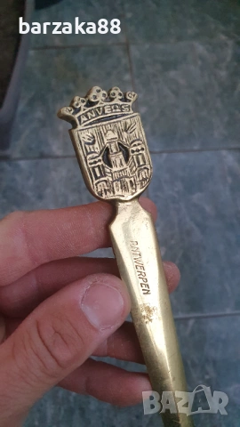 Бронзов Месингов Нож за писма, снимка 2 - Колекции - 54358922