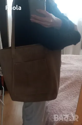 Дамска чанта естествена кожа/велур, снимка 8 - Чанти - 47741902