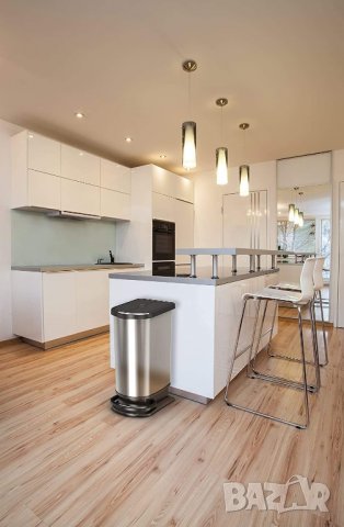 Кош за отпадъци Rotho Paso 50 л за разделно събиране на отпадъци с капак и педал, снимка 7 - Други - 39956902