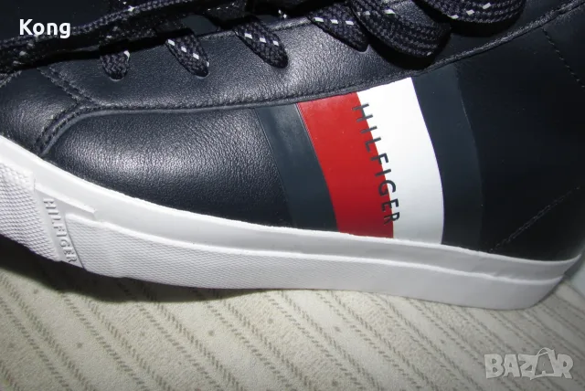 мъжки НОВИ кецове Tommy Hilfiger маратонки Hugo BOSS обувки естествена кожа маратонки сникърси Томи, снимка 4 - Кецове - 56072565