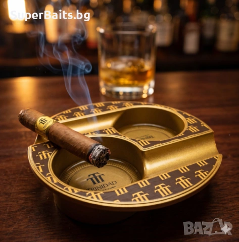 Месингов пепелник за 2 пури TRINIDAD, снимка 5 - Декорация за дома - 54282056
