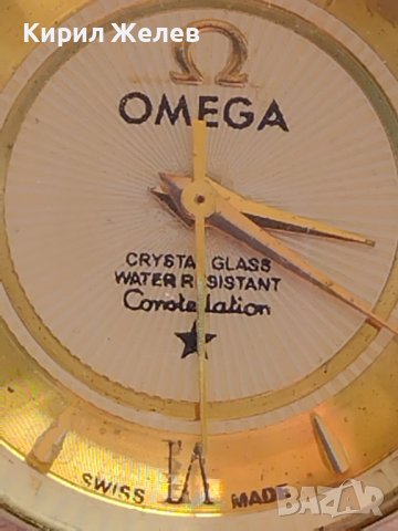 Марков дамски часовник OMEGA CRYSTAL GLASS WATER RESIST работи перфектен 38118