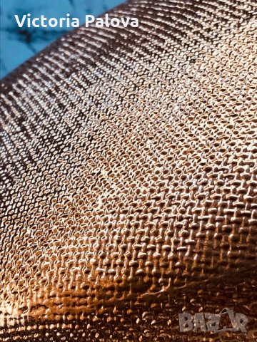 “Златна”плетена ваза,Холандия, снимка 8 - Вази - 30478670