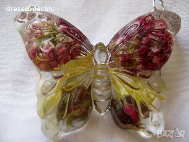 Бижута с естествени цветя 4, снимка 8 - Колиета, медальони, синджири - 29697865