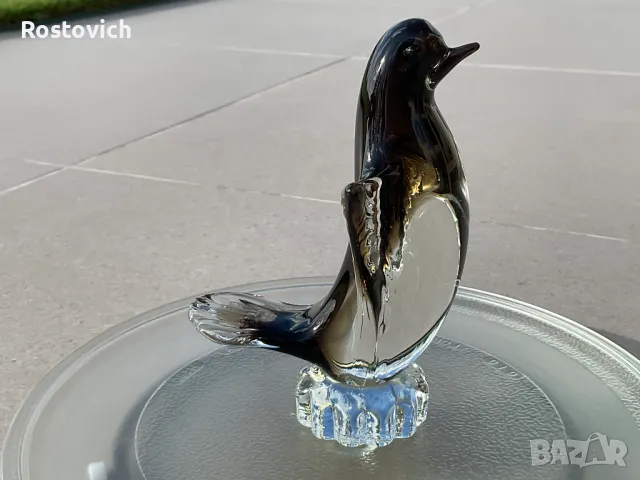 Пингвин, стъкло, PukeBerg Glas Bruk, Швеция., снимка 5 - Колекции - 49421163