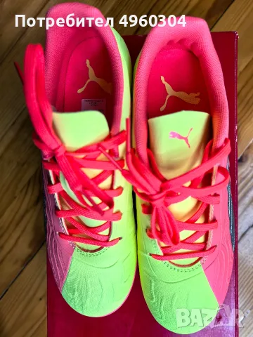 ЧИСТО НОВИ Футболни стоножки Puma One 20.4 TT – Размер 36, снимка 9 - Футбол - 56231998