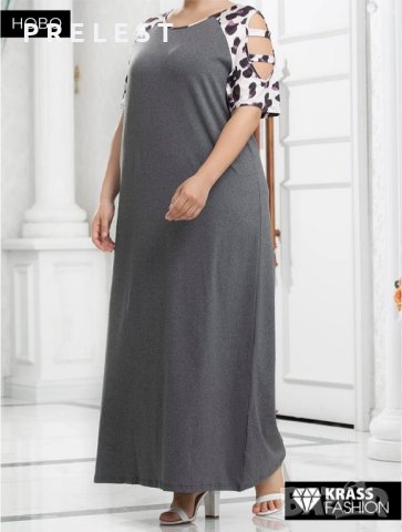 KRASS FASHION 3-4 XL Дамска Нова красива макси рокля, снимка 3 - Рокли - 42855304