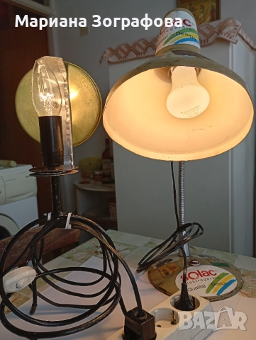 Стари настолни лампи, - и Керамични изделия, снимка 6 - Други ценни предмети - 48733495