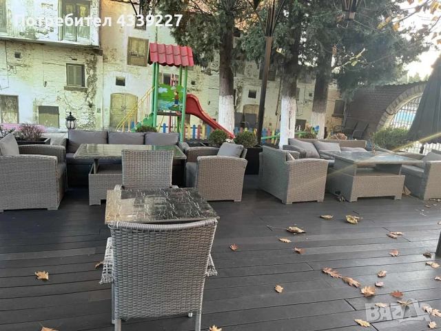5 Комплекта от ратан диван маса столчета помощни маси, снимка 3 - Дивани и мека мебел - 53874263