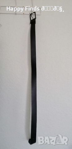 Страхотен черен мъжки кожен колан от естествена кожа 110 см., снимка 3 - Колани - 44919655