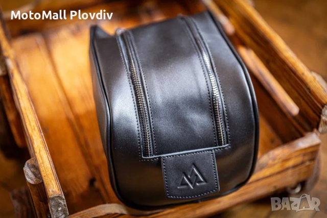 Мото Кожен несесер Връх черен, снимка 2 - Аксесоари и консумативи - 51612421