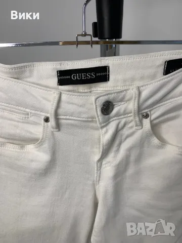 Бял панталон на Guess размер 26, снимка 7 - Панталони - 50085706