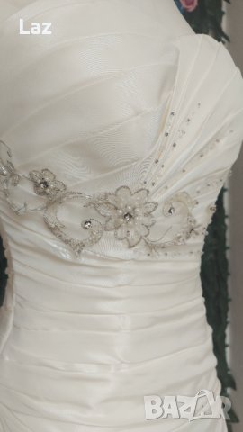 бюджетна сватбена булчинска рокля с обем, снимка 5 - Сватбени рокли - 42101888