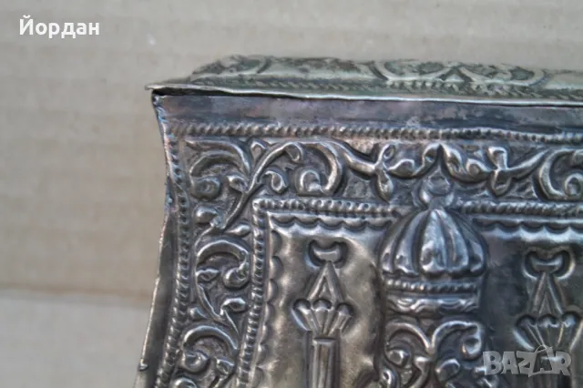 Сребърна паласка барутница, снимка 2 - Колекции - 47882196