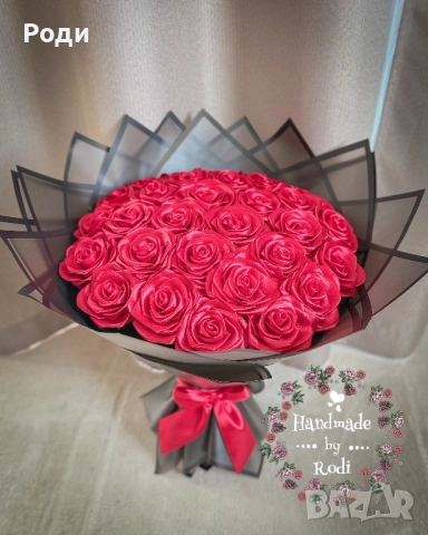 Вечни сатенени рози, снимка 9 - Изкуствени цветя - 52895433