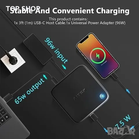 Нова 12 в 1 USB C докинг станция два монитора Windows MST Dock с 8K HDMI 2.1  Хъб, снимка 8 - Друга електроника - 49451238