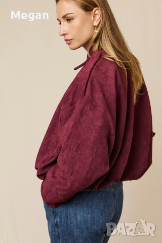 Велурено яке , снимка 2 - Якета - 54090270