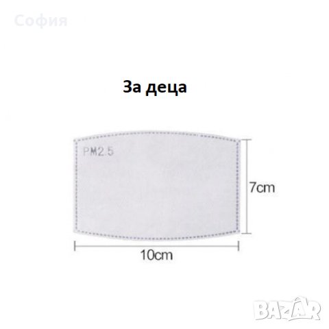 Нови филтри с активен въглен за маски за деца и възрастни за многократна употреба РМ 2.5 НАЛИЧНИ!!!, снимка 3 - Медицински консумативи - 31418396