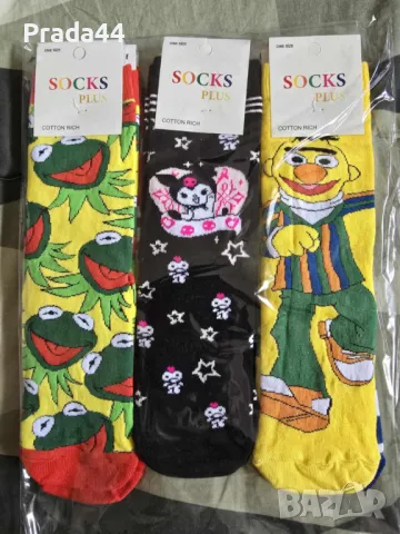 чорапи 6 броя в комплект,различни видове, снимка 4 - Дамски чорапи - 49685760