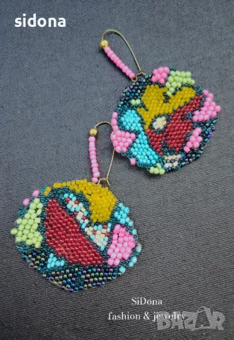 Обеци с мъниста SiDona III, снимка 4 - Обеци - 38012284