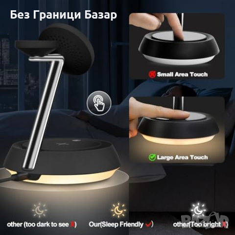 Ново 15W Бързо Безжично Зарядно 3 в 1 за iPhone/Apple Watch/AirPods, снимка 6 - Друга електроника - 44526987