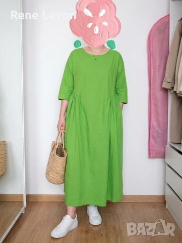 Свободна рокля памук 