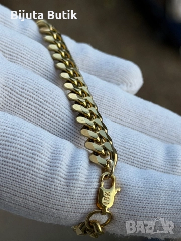 Златна Гривна Монако от медицинско злато, снимка 2 - Гривни - 52665148