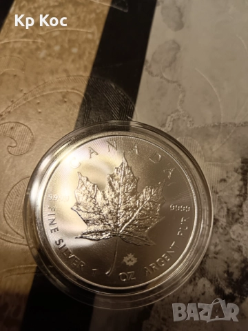 Сребърна монета Британия 1 оz 999 , снимка 3 - Нумизматика и бонистика - 52345956