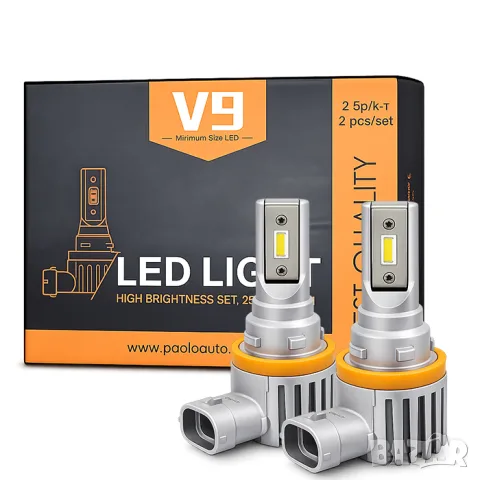 LED крушки 3900 V9 H27 26W 12V 24V комплект 2 броя